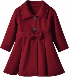 Baby Girls Fall Winter Clothes Toddler Kids Coat Outfits Long Sleeve Dress Coat with Hat Set Fashion Xmas Clothing