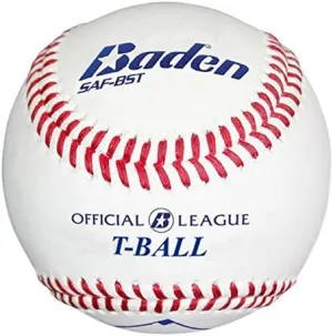 Baden T-Ball Safety Baseball | Sponge Rubber Center | Ideal for Young Players, Promoting Safety and Skill Development in T-Ball Games and Practice | One Dozen