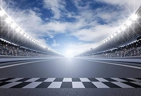 Baocicco 7x5ft Racing Car Backdrop Finish Line Track Spot Lights Spectators Photography Background Champion Party Club Birthday Party Speed Racer Portrait