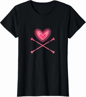 Baton Twirling Batons Heart Twirler Majorettes Twirl T-Shirt