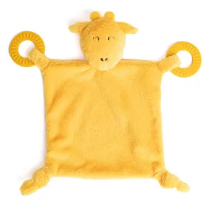 Bella Tunno Teether Buddy – Soft, Plush Baby Lovey with Textured Baby Teether Toy and Gentle Rattling Head, Comforts and Brings Teething Relief, Colorful Animal-Themed Baby Teething Toys (Giraffe)