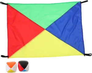 BESPORTBLE Rainbow Balloon Umbrella for Sensory Integration Training Fitness Includes Cloth Colorful Balls Promotes
