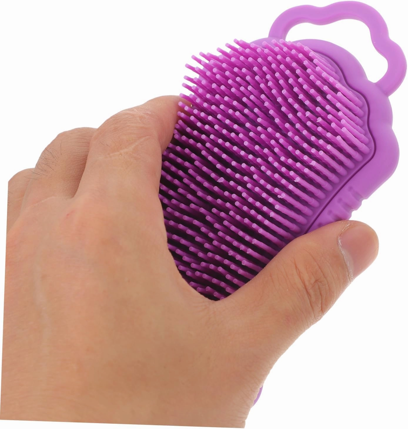 BESTYASH Silicone Head Scrubber Brush with Gentle Bristles Dual Sided Scalp Massage Shower Brush for Exfoliating Cleansing for Hair Care Scrubbing