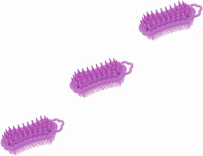 BESTYASH Silicone Head Scrubber Brush with Gentle Bristles Dual Sided Scalp Massage Shower Brush for Exfoliating Cleansing for Hair Care Scrubbing