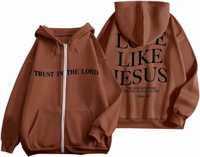 Bible Verse for Women Faith Over Fear Hoodie Fashion Shirt Christian Graphic Hoodies Pull Over Love Like Jesus Spirit