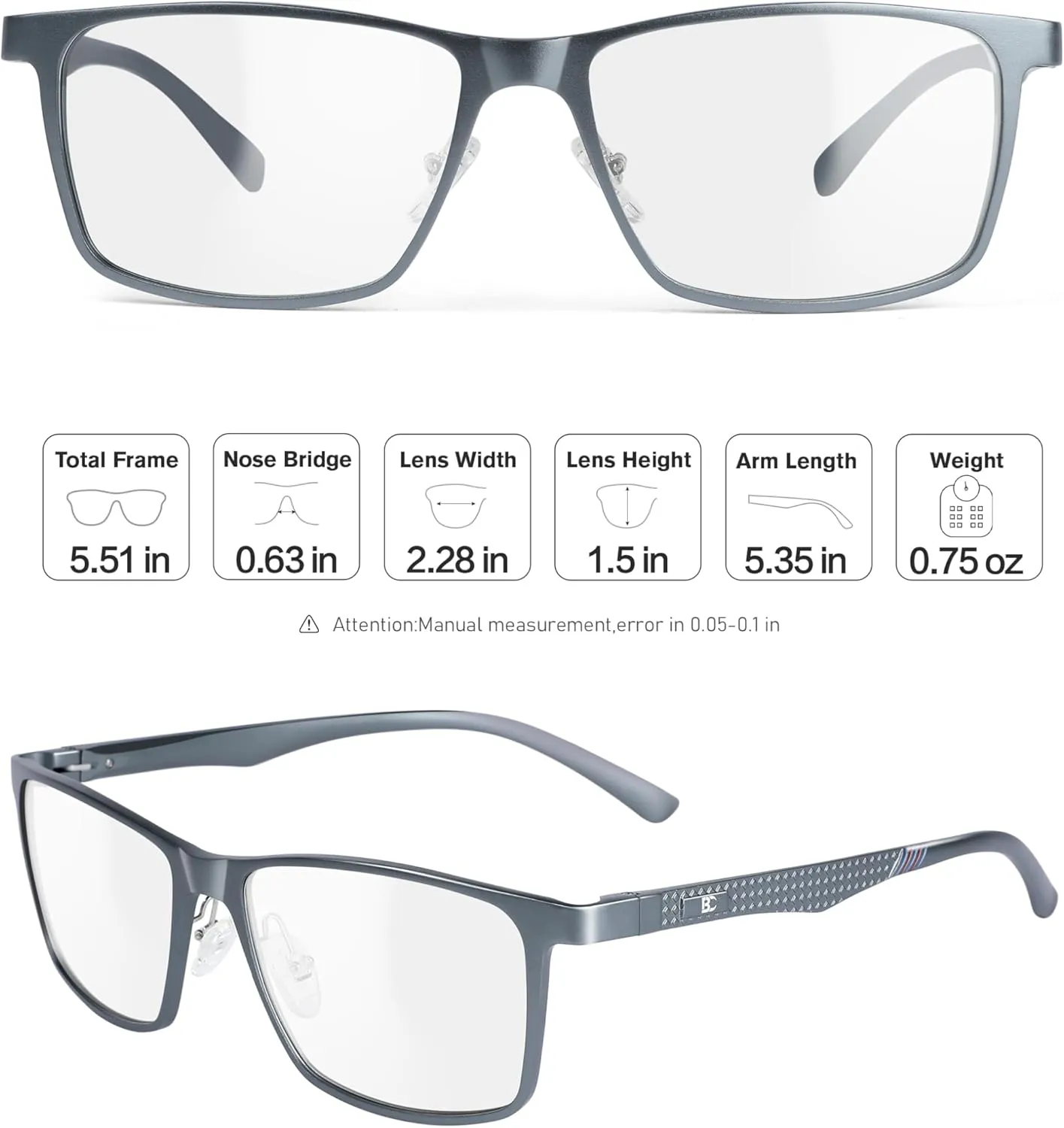 BIRCEN Mens Sunglasses Polarized UV Protection: Classic Shades for Men Driving Fishing with Al-Mg Metal Frame