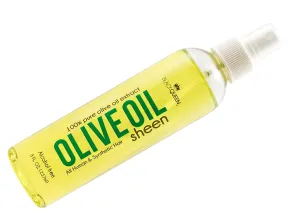 Black Queen Olive Oil Sheen Spray for Locs, Dreadlocks, Twists, Braids, Cornrows, 4C Hair - Moisturizing, Refreshing - 8 oz- Made in the USA (Pack of 2)