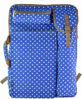 Blue Drawing Bag Sketch Drawing Bag Shoulders 4k Art Painting Bag Waterproof Thick Canvas Storage Bag