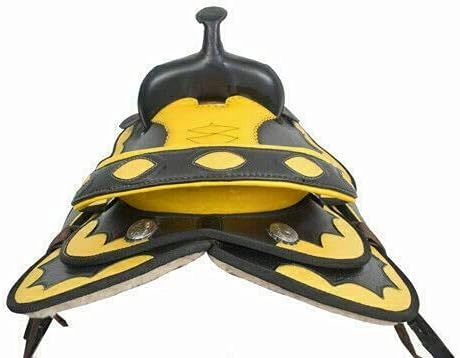 BNB International Classic Western Barrel Racing Handmade Synthetic Cordura Horse Saddle Lightweight Barrel Racing Saddle Trail Tack Equestrian Horse Saddle Tack Size 10" to 18" inches Seat SB61