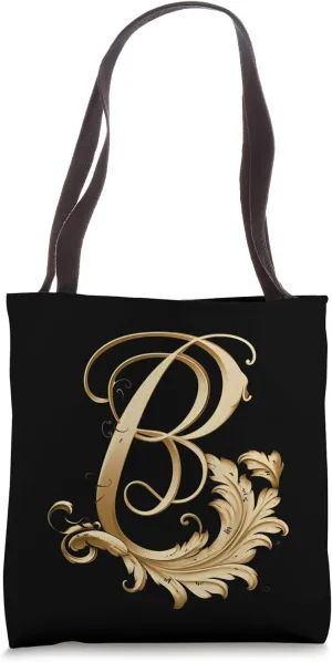 Boho Chic Floral Wreath Latter B Cute Boho Tote Bag