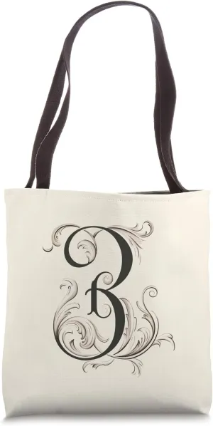 Boho Chic Floral Wreath Latter M Cute Pastel Tote Bag
