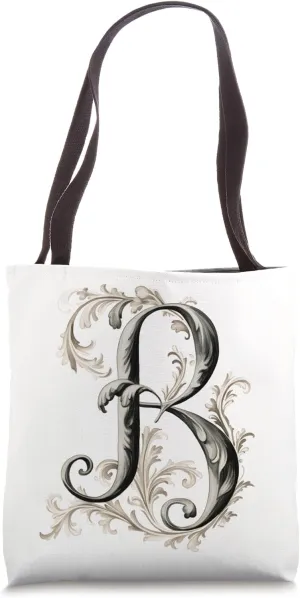 Boho Chic Floral Wreath Latter M Cute Pastel Tote Bag