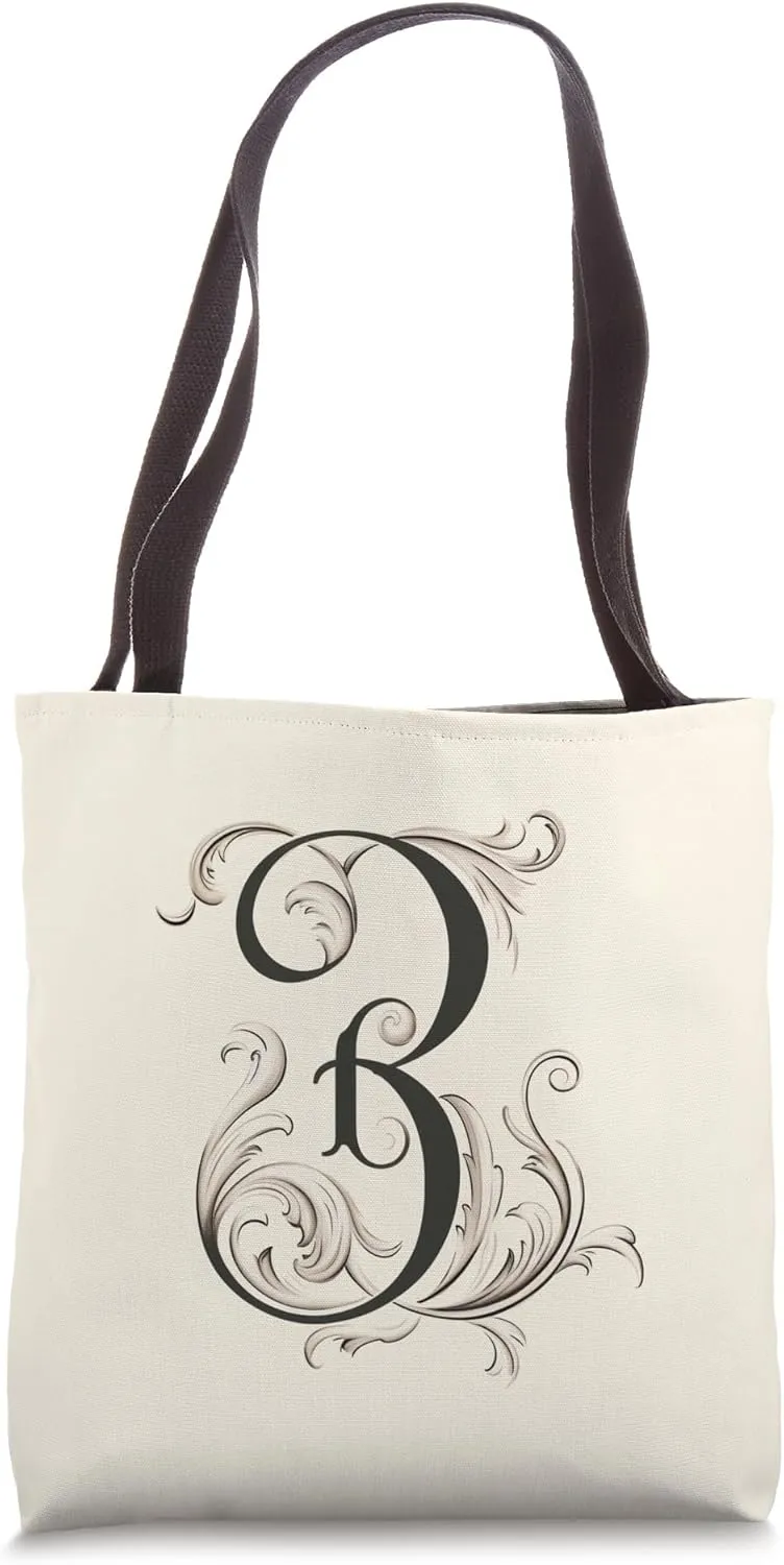 Boho Chic Floral Wreath Latter M Cute Pastel Tote Bag