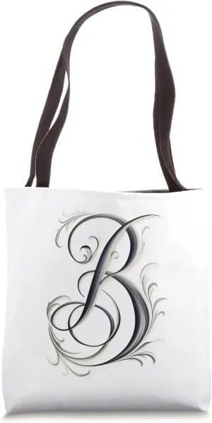 Boho Chic Floral Wreath Latter M Cute Pastel Tote Bag