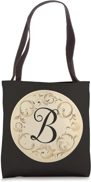 Boho Chic Floral Wreath Latter M Cute Pastel Tote Bag