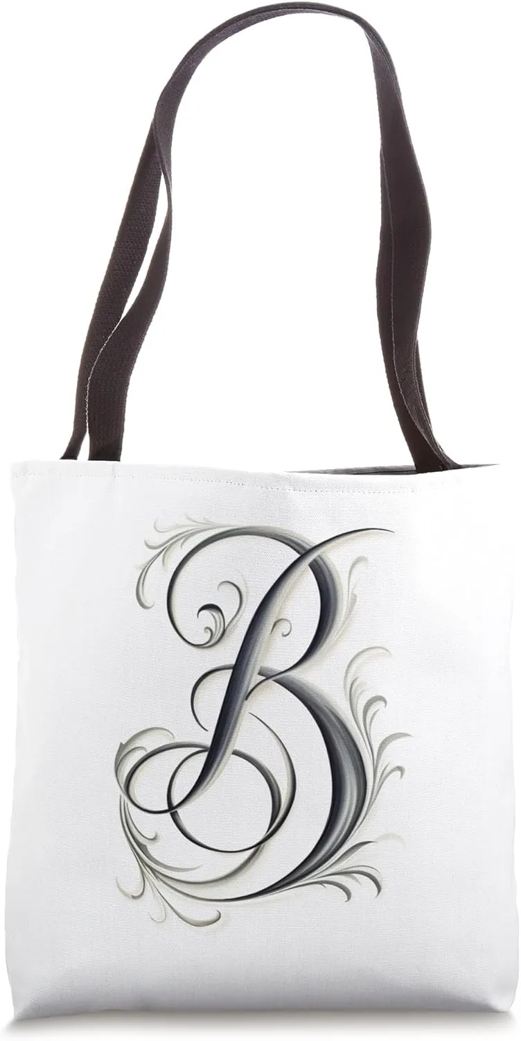 Boho Chic Floral Wreath Latter M Cute Pastel Tote Bag