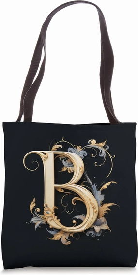 Boho Chic Floral Wreath Latter M Cute Pastel Tote Bag