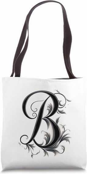 Boho Chic Floral Wreath Latter M Cute Pastel Tote Bag