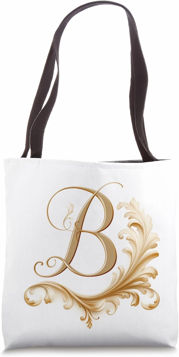 Boho Chic Floral Wreath Latter M Cute Pastel Tote Bag
