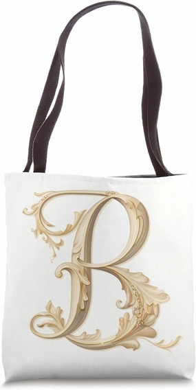 Boho Chic Floral Wreath Latter M Cute Pastel Tote Bag