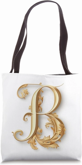 Boho Chic Floral Wreath Latter M Cute Pastel Tote Bag