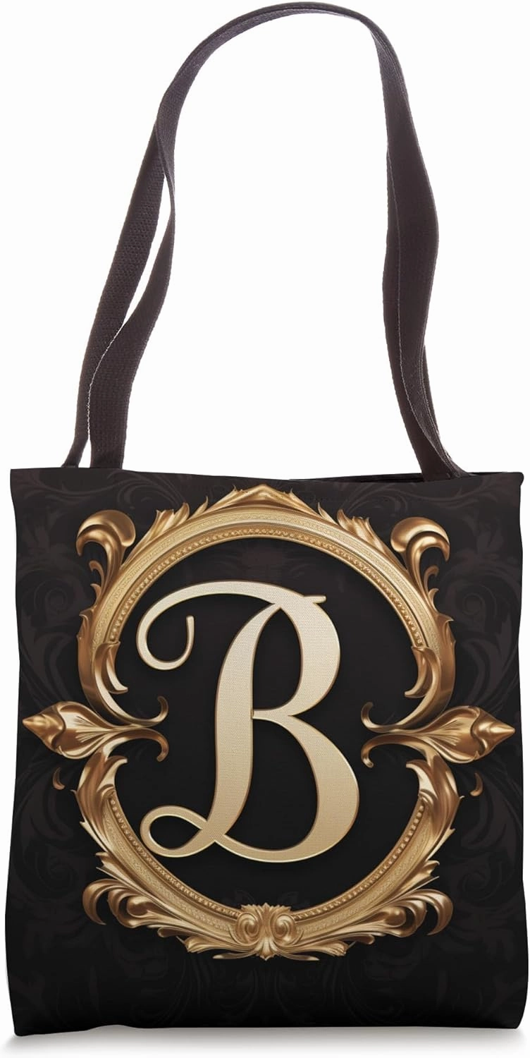 Boho Chic Floral Wreath Latter M Cute Pastel Tote Bag