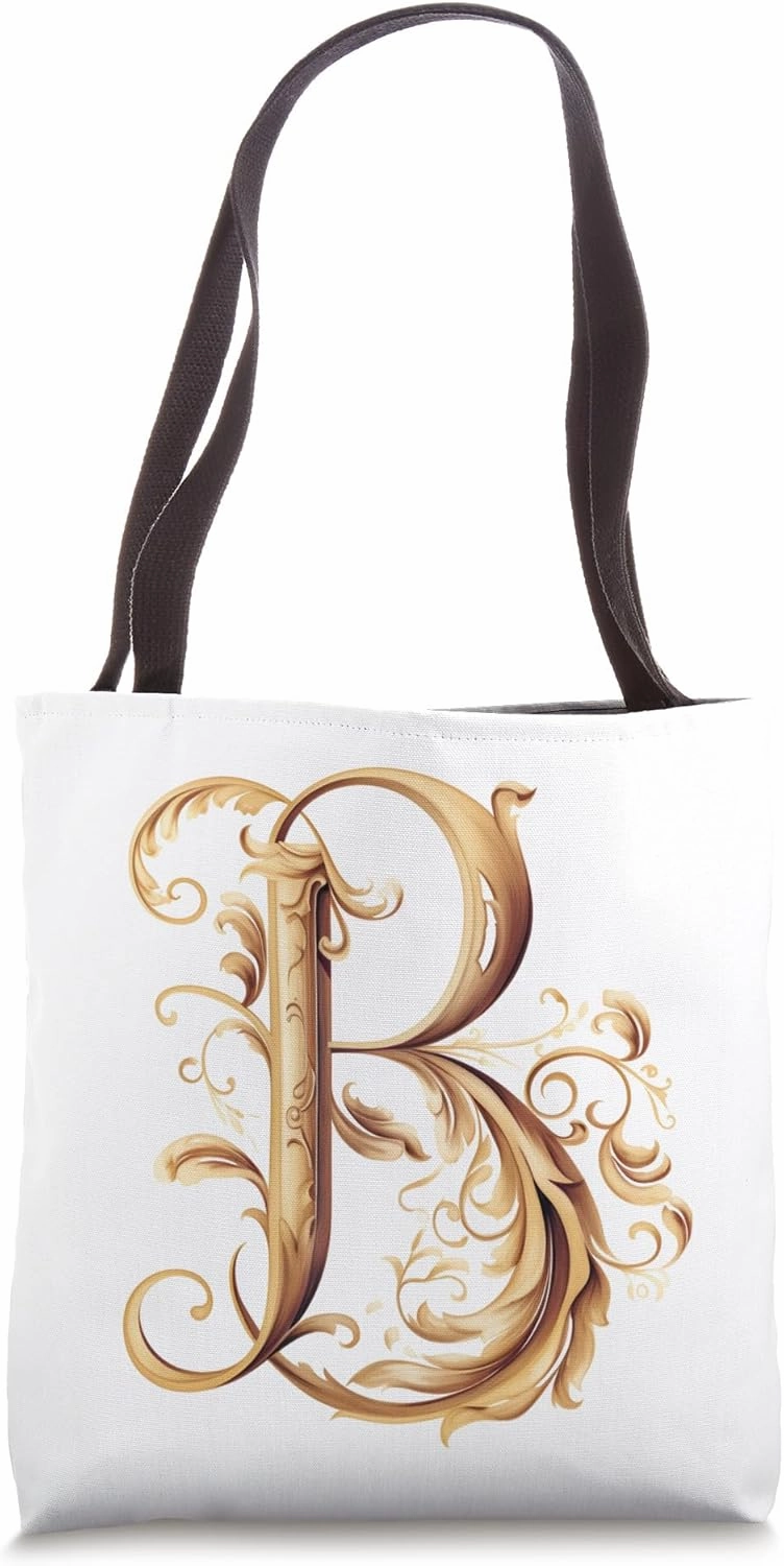 Boho Chic Floral Wreath Latter M Cute Pastel Tote Bag