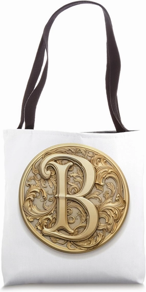 Boho Chic Floral Wreath Latter M Cute Pastel Tote Bag
