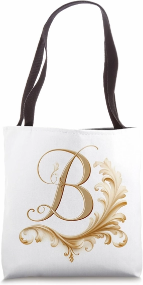 Boho Chic Floral Wreath Latter M Cute Pastel Tote Bag
