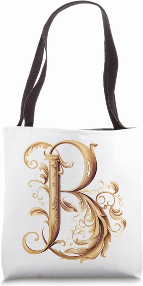 Boho Chic Floral Wreath Latter M Cute Pastel Tote Bag