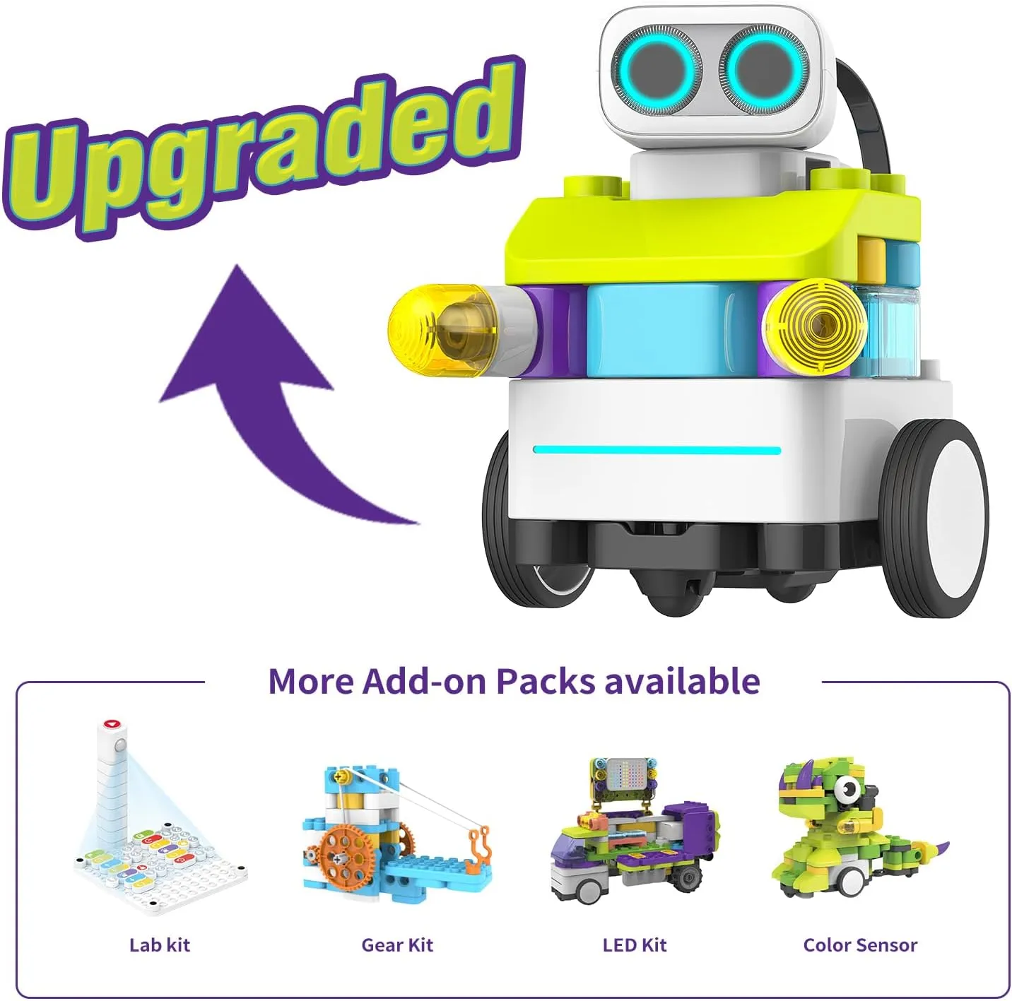 BOTZEES Classic Plus Coding Robots for Kids, Remote Control Robot, 8 in 1 AR STEM Toys for 4  Years Old Kids (APP Based, iOS, Android and Kindle Fire Compatible)
