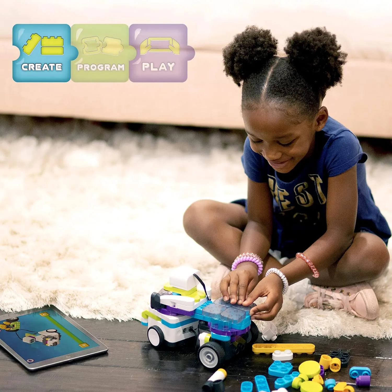 BOTZEES Classic Plus Coding Robots for Kids, Remote Control Robot, 8 in 1 AR STEM Toys for 4  Years Old Kids (APP Based, iOS, Android and Kindle Fire Compatible)