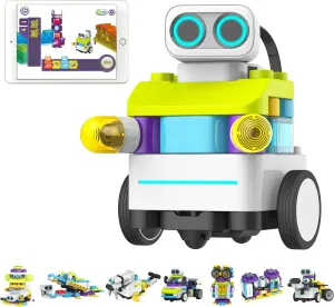 BOTZEES Classic Plus Coding Robots for Kids, Remote Control Robot, 8 in 1 AR STEM Toys for 4  Years Old Kids (APP Based, iOS, Android and Kindle Fire Compatible)