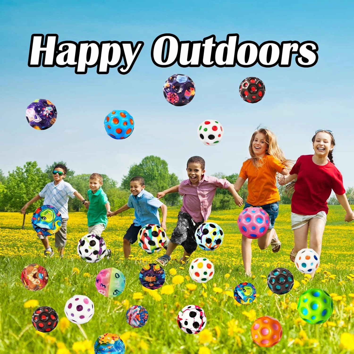 Bouncy Ball, Colorful Big Super Bouncy Astro Balls, Extreme High Bouncing Balls for Kids,Fun Kids Lightweight Foam Jump Balls for Outside, Improve Hand Eye Coordination Ability (12 Pack)