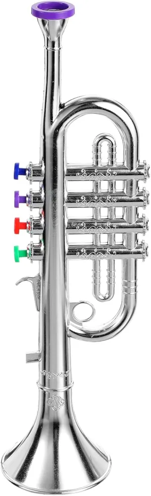 Boy Girl Plastic Trumpet Musical Toy Realistic Design for Beginners and Safe Instrument for Music Learning Play for Cultivating Creativity and Interest Young Musicians