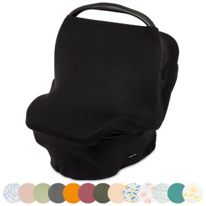 Breathable Nursing Cover Up and Car Seat Cover for Babies Simka Rose - Breastfeeding Cover for Baby Boy & Girl - Adjustable Stretchy Infant Carseat Canopy Carrier Cover for Summer - Must Have Registry