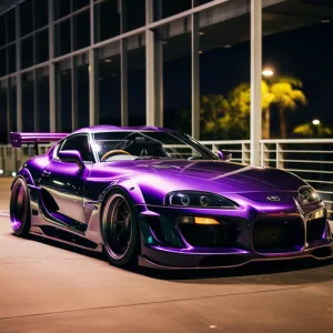 Bright purple light