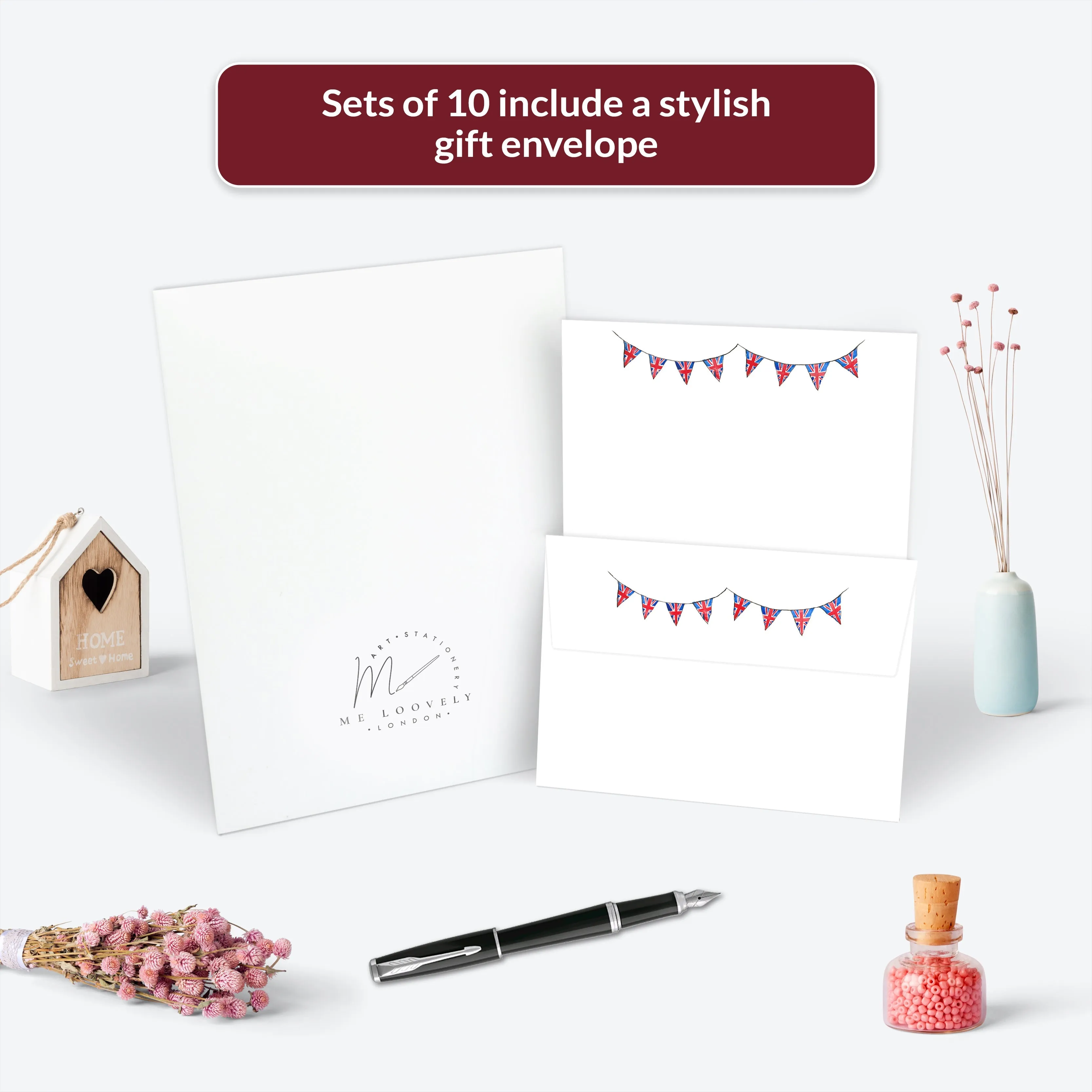 British Bunting Letter Writing Set