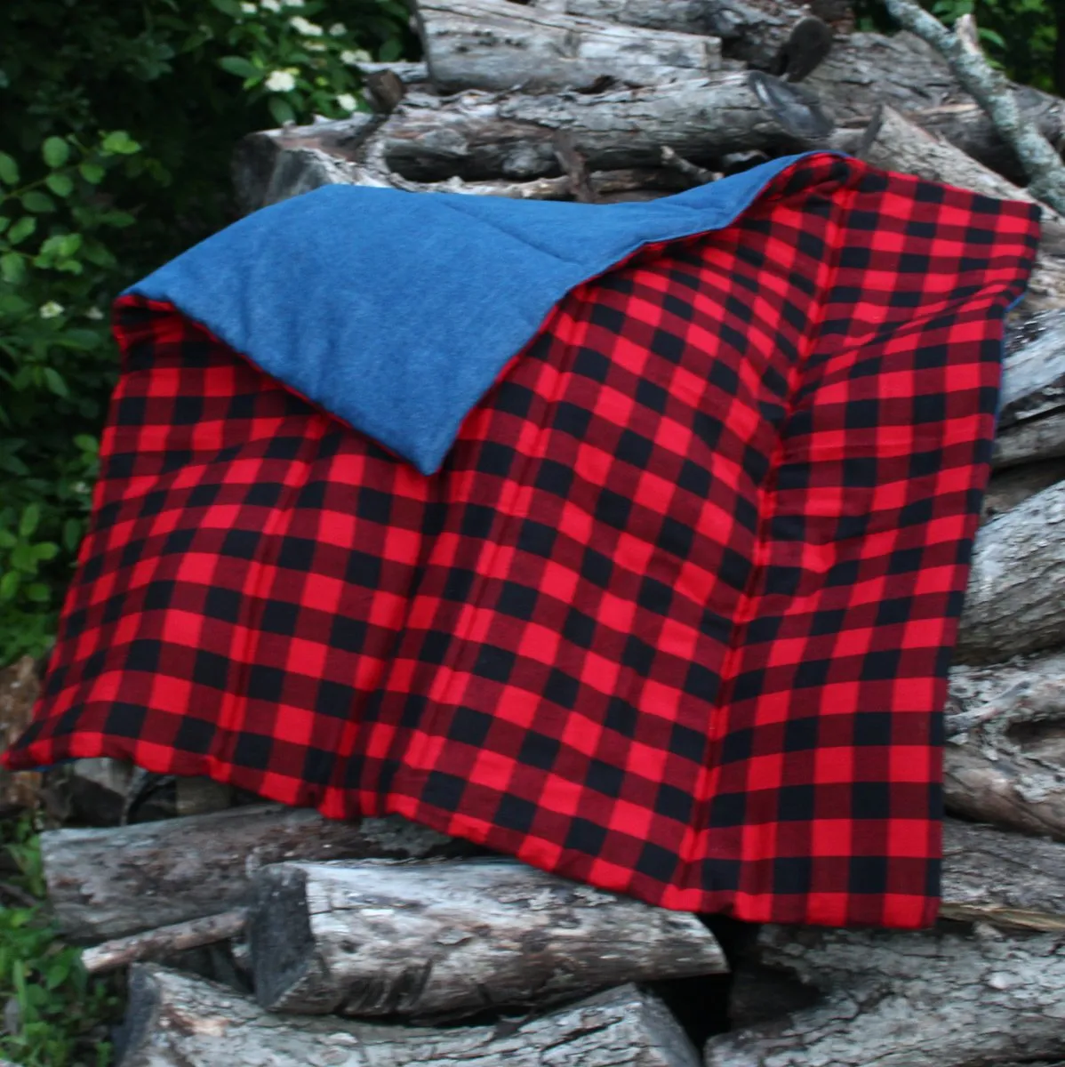Buffalo Check and Denim Teepee Mat