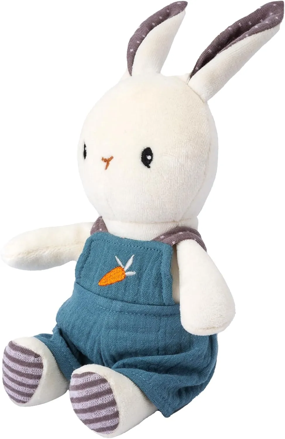 Bunny Stuffed Animal Organic Cotton Baby Plush Toys, 9" Plush Bunny Soft Cuddly Toy for Babies and Toddlers