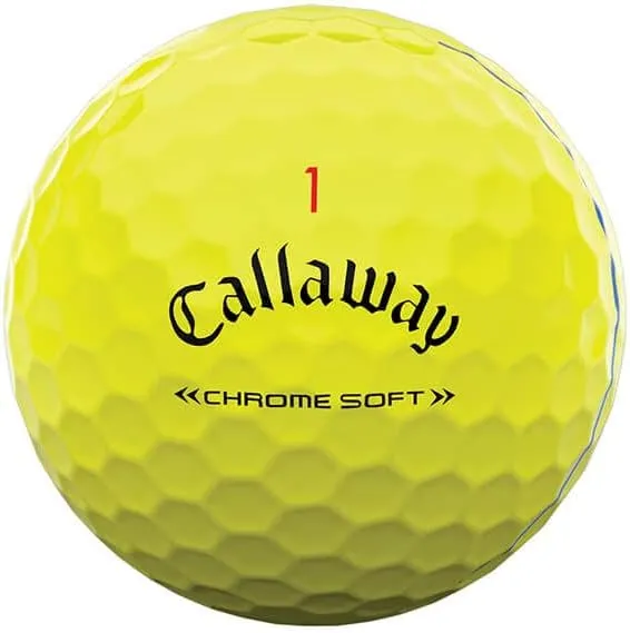 Callaway Golf 2022 Chrome Soft Golf Balls (True Track (Red/Blue)