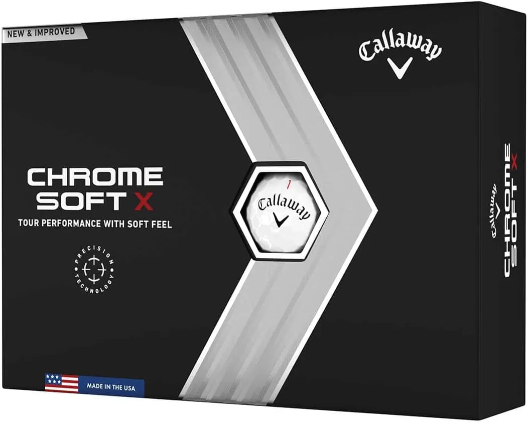 Callaway Golf Chrome Soft X Golf Balls (Triple Track (Yellow)