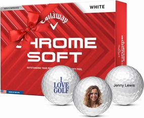 Callaway Chrome Soft Custom Personalized Golf Balls (One Dozen)