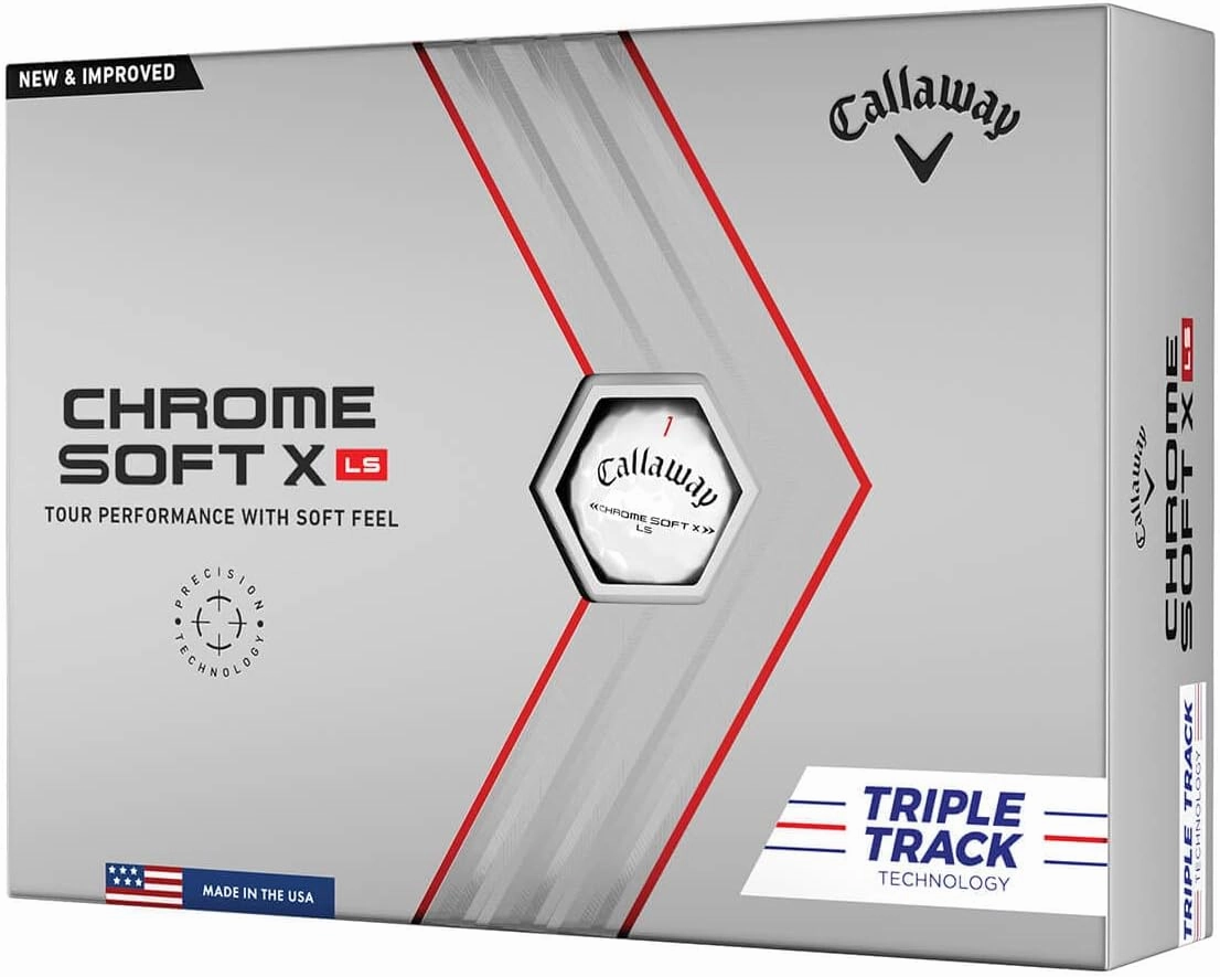 Callaway Golf Chrome Soft X LS Golf Balls (Triple Track (White)