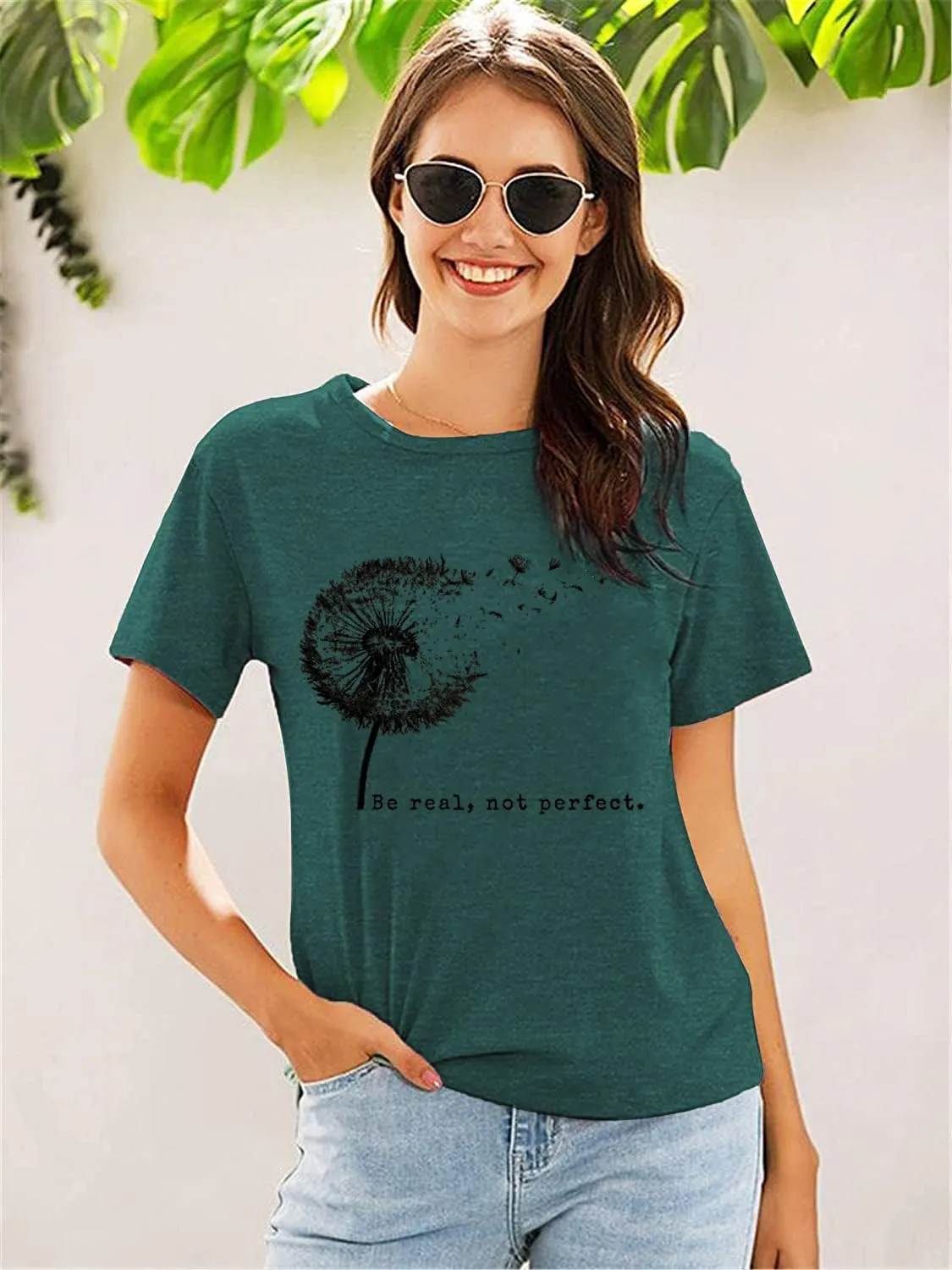 Calvin Fun Fact l Don't Care Letter Print T-Shirt for Women Funny Sayings Graphic Tees