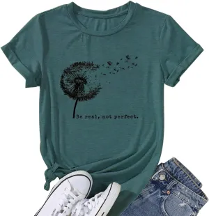 Calvin Fun Fact l Don't Care Letter Print T-Shirt for Women Funny Sayings Graphic Tees