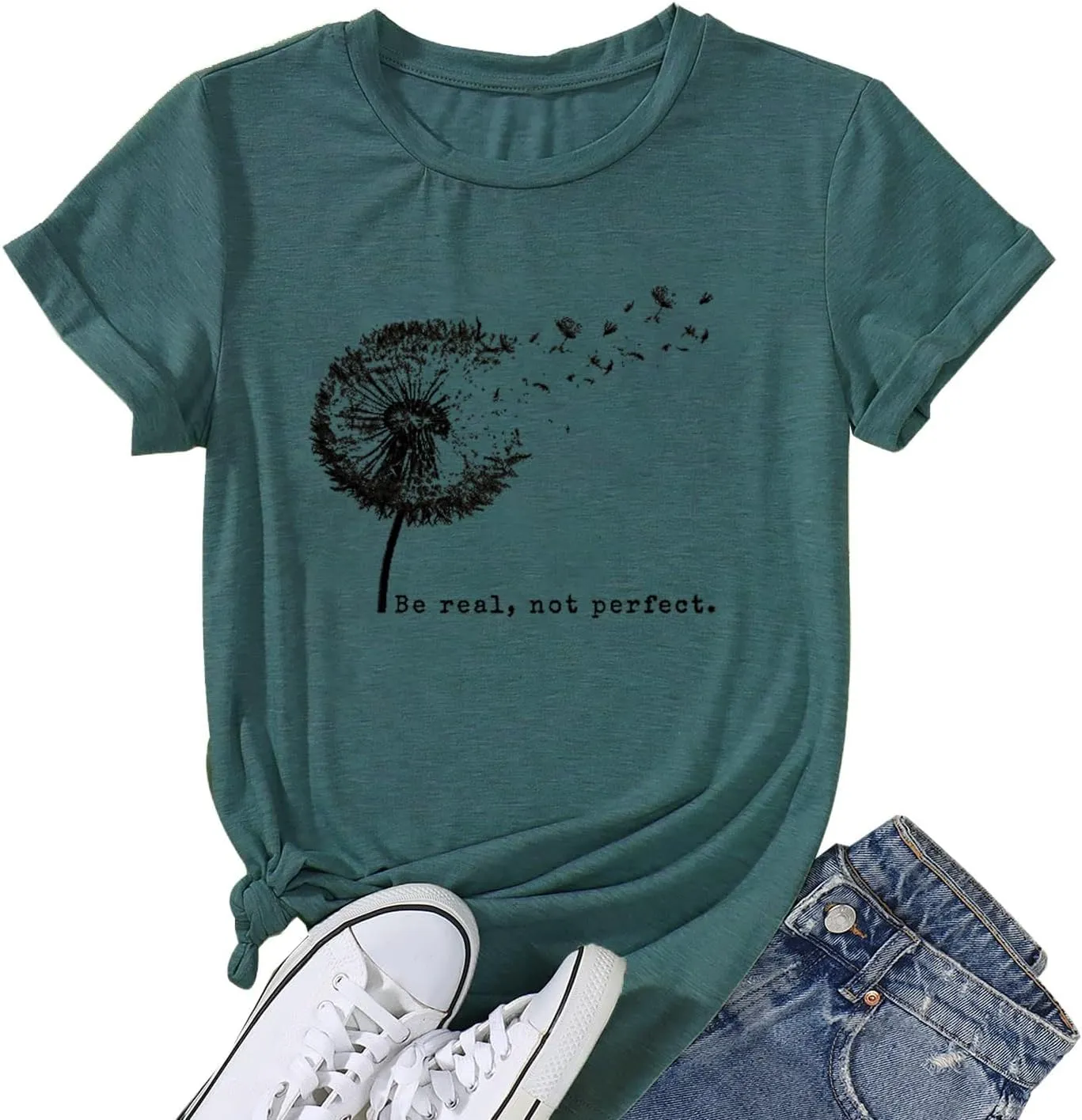 Calvin Fun Fact l Don't Care Letter Print T-Shirt for Women Funny Sayings Graphic Tees