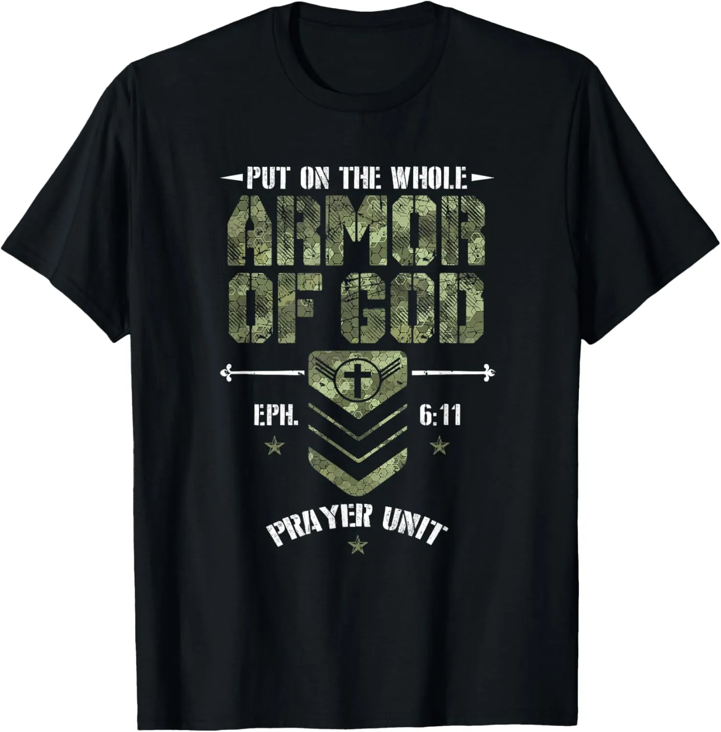 Camo Armor Of God Christians Religious Camouflage T-Shirt