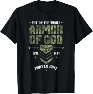 Camo Armor Of God Christians Religious Camouflage T-Shirt