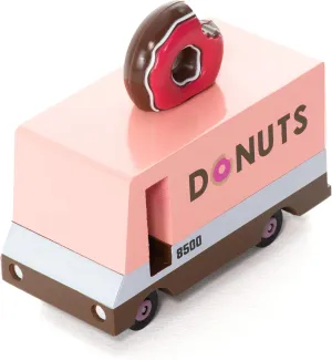 Candylab Toys CANDYCAR® Wooden Food Truck Collection - Donut Van, Premium Handcrafted Beech Wood Toy Car